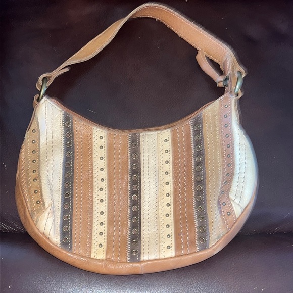 Fossil Handbags - Fossil mini boho hobo leather hand bag